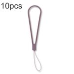 Corda per mano anti-perdita con cordino per telefono cellulare con motivo in silicone da 10 pezzi (ciliegia viola)
