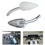 SF104 Specchietto retrovisore retrovisore retrovisore modificato per moto Specchietto riflettente (placcatura argento)