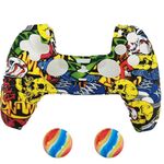 2 PCSPS5coperturaprotettiva in siliconeGamepad(11+Cappelli)
