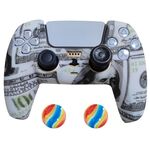 2 PCS PS5 Gamepad Silicone Cover protettivo (12+ Cappelli)