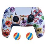 2 PCS PS5 Gamepad Coperchio protettivo in silicone (15+ cappelli)