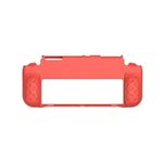 DOBE TNS-1142 Anti-slip Anti-Fall Game Console Soft Shell Cover protettivo per Nintendo Switch OLED (rosso)