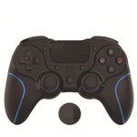MB-P913 PC PC Somatosensensory Back Key Programming Dual Vibration Bluetooth Gamepad per PS4 Pro (Blu Nero)