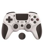MB-P913 PC PC Somatosensensory Back Key Programming Dual Vibration Bluetooth Gamepad per PS4 Pro (Black White)
