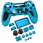 Custodia protettiva elettroplata per PS4 Slim (blu)