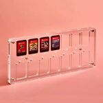 14 Grid Transparent Crystal Game Scheda di stoccaggio della scheda di gioco per interruttore