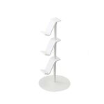 Gamepad Storage Rack Scaffale per cuffie Desktop Cremagliera, Colore: 3 piani Bianco