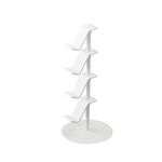 Gamepad Storage Rack Desktop Decollo per cuffie per cuffie, Colore: 4 piani Bianco