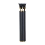 Tagliacapelli elettrico con incisione a ricarica USB con testa di taglio in ceramica a forma di T cava, colore: nero