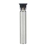 Tagliacapelli elettrico con incisione a ricarica USB con testa di taglio in ceramica a forma di T cava, colore: argento