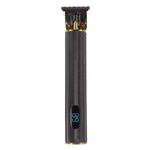 Tagliacapelli elettrico con coltello in ceramica per incisione con display digitale ricaricabile USB (nero)