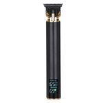 Tagliacapelli elettrico con coltello in ceramica per incisione con display digitale ricaricabile USB (display digitale nero)