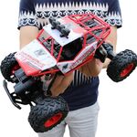 2,4 GHz 4WD Doppio Motors Fuori-Road Arrampicata Automobile Telecomando Veicolo, Modello: 6255 (rosso)