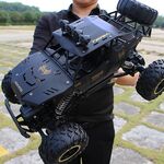 2,4 Ghz 4WD Doppio Motors Fuori-Road Arampicata auto Telecomando Veicolo, Modello: 9268 (nero)