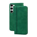 Per Samsung Galaxy S23 + 5G Custodia per telefono in PU con vibrazione orizzontale magnetica aziendale smerigliata (verde)