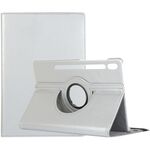 Per Samsung Galaxy Tab S9 Supporto per rotazione a 360 gradi Custodia per tablet in pelle con texture litchi (argento)