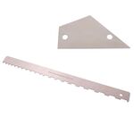 GNR2 Righello per manico per basso di misurazione in acciaio inossidabile, stile: denti singoli + righello di livellamento