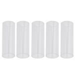 5PCS Acrilico Chitarra Slide Tube Folk Slide Block, Dimensioni: 28 mm (Trasparente)