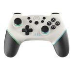 Gamepad Bluetooth wireless somatosensoriale vibrazione a 6 assi per interruttore (blu verde)