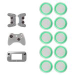 10 PCS Gamepad In Silicone Pulsante Luminoso Cap Rocker Cap Per PS5/PS4/PS3/ONE/360/PRO/serie X/S (verde chiaro trasparente)