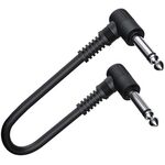 Linea di effetti per chitarra elettrica per strumento audio a blocco singolo, lunghezza del cavo: 15 cm (nero)