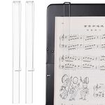 1 paio PJ1226 Spettro musicale Clipplane Tablature Clip Musica Song Clip (trasparente)