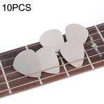 Pagaie per chitarra Bayse in acciaio inossidabile con dita del pollice in metallo da 10 pezzi (argento)