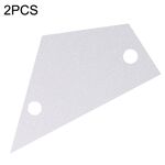 2PCS Righello di livellamento in alluminio argento Righello di misurazione per la riparazione della chitarra Strumenti