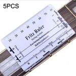 Strumenti per righello di misurazione della riparazione della chitarra del righello alto della corda della chitarra 5PCS