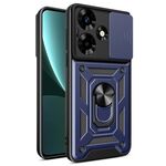 Per Infinix Hot 30 Custodia scorrevole per fotocamera Design TPU + Custodia per PC (Blu)