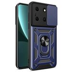 Per Infinix Note 30i Custodia scorrevole per fotocamera Design TPU + Custodia per PC (Blu)