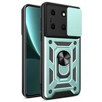 Per Infinix Note 30i Custodia scorrevole per fotocamera Design TPU + Custodia per PC(Verde)