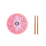 Shuffle SD-5 Strumento a percussione a tamburo vuoto spensierato con lingua in acciaio da 5,5 pollici (rosa)