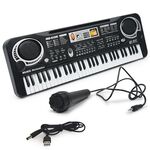 MQ6106 Giocattolo per bambini con organo elettronico multifunzionale a 61 tasti con microfono, specifiche: ricarica USB