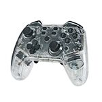 Per Switch Pro Wireless Bluetooth Gamepad con funzione di attivazione della luce a LED (trasparente)