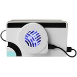 Per Nintendo Switch OLED SWL138 Console di gioco Ventola di raffreddamento Base di archiviazione host Staffa di raffreddamento (bianca)