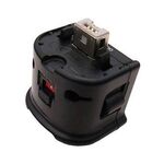 Per il sensore dell'adattatore Remote Motion Plus della console Nintend Wii (nero)