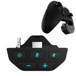 Per Microsoft Xbox One S / X / Elite HS-XO193A Gamepad Sound Enhancer Adattatore per cuffie convertitore da 3,5 mm (nero)