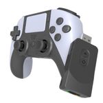 Per controller Wi-Fi wireless PS5/PS4/PC Joystick per gamepad Bluetooth DualSense (bianco e nero)