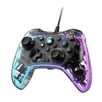 Gamepad cablato trasparente S03 Glare per Nintendo Switch/Sony PS/Computer (bianco)