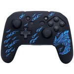 Per Nintendo Switch Pro Maniglia di gioco Morbida custodia protettiva in silicone che assorbe gli urti (blu)