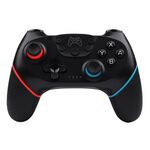 Per Nintendo Switch Pro Maniglia Bluetooth wireless con programmazione macro e risveglio somatosensoriale (nero rosso blu)