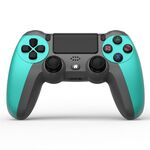 KM048 per PS4 Bluetooth Wireless Gamepad Controller 4.0 con barra luminosa (verde menta)