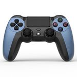 KM048 per controller di gioco wireless Bluetooth PS4 4.0 con barra luminosa (blu montagna)