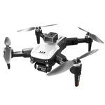 LS-S2S Evitamento degli ostacoli Drone pieghevole per fotografia aerea a doppia lente senza spazzole, specifica: 4K (bianco)