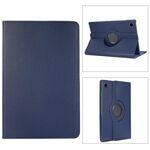Per Samsung Galaxy Tab A9 Custodia per tablet in pelle con rotazione a 360 gradi Litchi Texture (Blu)
