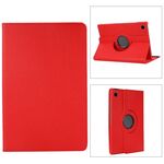 Per Samsung Galaxy Tab A9+ Custodia per tablet in pelle con rotazione a 360 gradi Litchi Texture (Rosso)