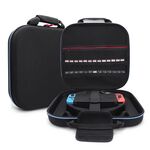 Per Nintendo Switch Doppio anello fitness Borsa portaoggetti EVA Custodia rigida portatile Accessori pacchetto host (nero)