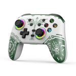 Gamepad di vibrazione somatosensoriale Bluetooth senza fili per Nintendo Switch/Switch PRO, colore: bianco verde