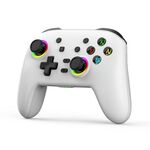 Gamepad di vibrazione somatosensoriale Bluetooth senza fili per Nintendo Switch/Switch PRO, colore: bianco